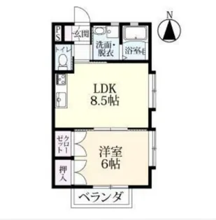 ロッジ久保田C棟【2階】の間取り
