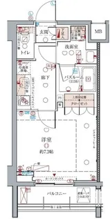 東京都江東区亀戸4【マンション】の間取り