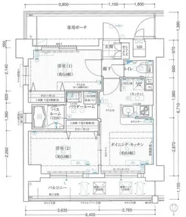 エステムコート難波サウスプレイスIIIラ・パーク【9階】の間取り