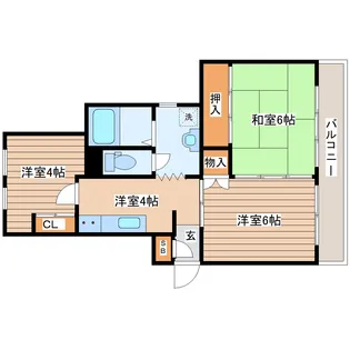 東大野田アヴェニュー【4階】の間取り