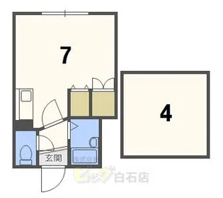 菊水グリーンハイツ【1階】の間取り