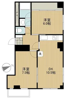 プロスペルTMKW【6階】の間取り