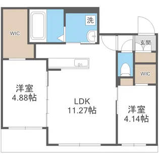 ラ・シュエットN6【1階】の間取り