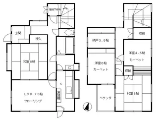 埼玉県朝霞市朝志ケ丘4【一戸建】の間取り
