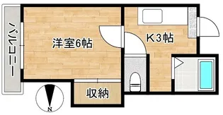 1Kの間取り画像