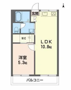フレグランスいずみ B棟【2階】の間取り