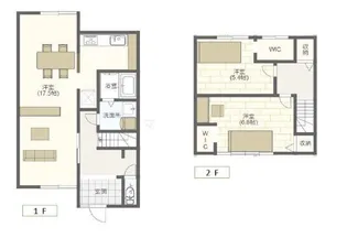 岐阜県岐阜市若福町【一戸建】の間取り