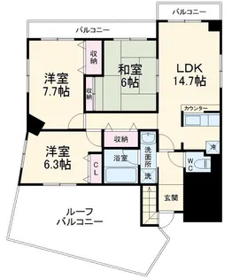 龍生堂橋本ビル【6階】の間取り