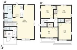 東京都国立市泉3【一戸建】の間取り
