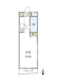 東京都渋谷区本町1【マンション】の間取り