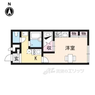 レオパレス西真美【1階】の間取り