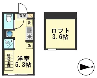 東京都江戸川区東小岩6【アパート】の間取り