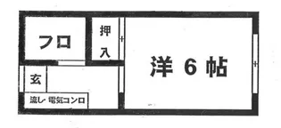 矢口第1ハイツ【3階】の間取り