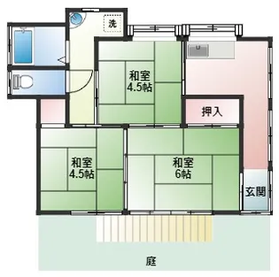 飯山満3丁目貸家【1階】の間取り
