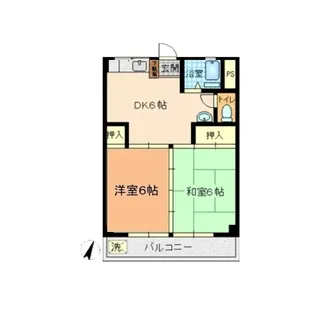 栗好マンション【5階】の間取り