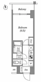 エスタート品川南大井【3階】の間取り