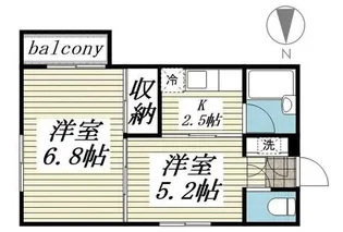 ジュネパレス大和第03【1階】の間取り