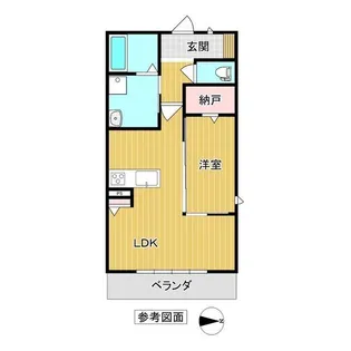 (仮)峰4丁目マンション【2階】の間取り