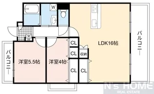 ISM大阪城公園.【10階】の間取り