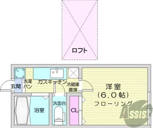 アーバンシティ南光台B棟【2階】の間取り