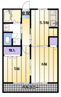 フロンティアI【2階】の間取り