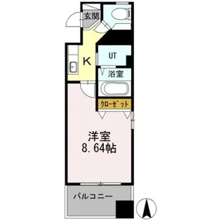 ユーレジデンス名駅南【12階】の間取り