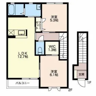 アーバンスクエア C【2階】の間取り