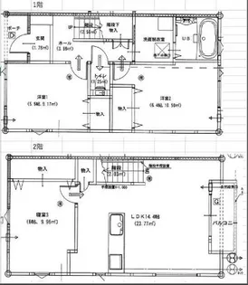 熊本県熊本市東区画図町大字重富【一戸建】の間取り