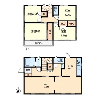 埼玉県さいたま市緑区大字中尾【一戸建】の間取り