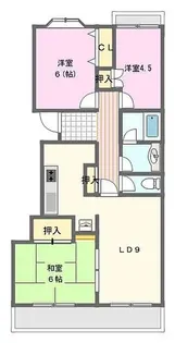 ハイタウン初生【2階】の間取り