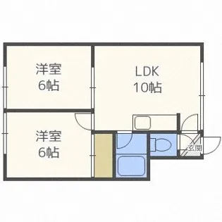 エトワール発寒南【2階】の間取り