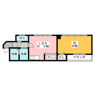音羽壱番館ISSHA【6階】の間取り