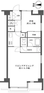 ライオンズマンション亀戸【6階】の間取り