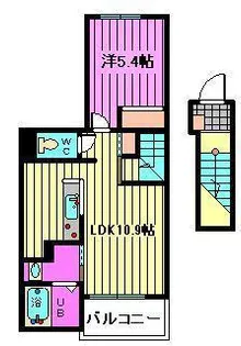 ラフレシール【2階】の間取り