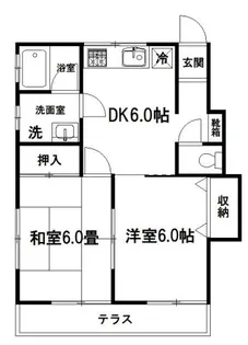 コーポ石田【1階】の間取り