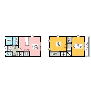 岐阜県羽島郡岐南町薬師寺4【一戸建】の間取り