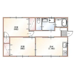 山梨県笛吹市御坂町成田【一戸建】の間取り