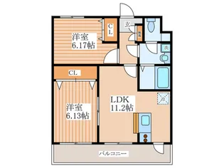 フォレスト南町【2階】の間取り