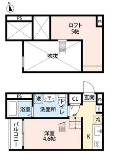 ラ・ロシェル【2階】の間取り