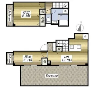 ウィロー板橋本町【4階】の間取り