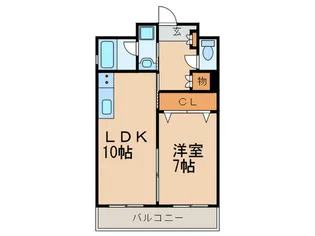 アピエ黄金【3階】の間取り