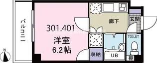 東京都新宿区新宿6【マンション】の間取り
