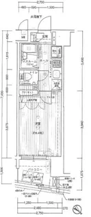 エステムプラザ日本橋弐番館【2階】の間取り