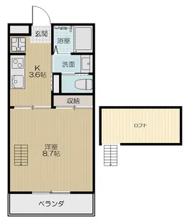 Jenks Villa【3階】の間取り