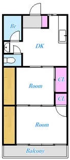 梨の木マンション【1階】の間取り