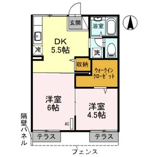 ハイツミニョン【1階】の間取り