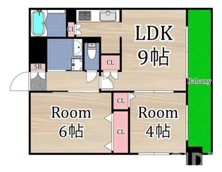 エステムプラザ京橋IIIリベルタ【10階】の間取り
