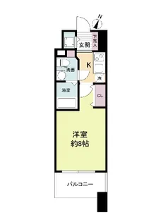 プラウドフラット新大阪【6階】の間取り