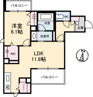 ヴィラ博丈井口A棟【3階】の間取り