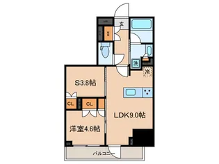 ジオエント本郷三丁目【12階】の間取り
